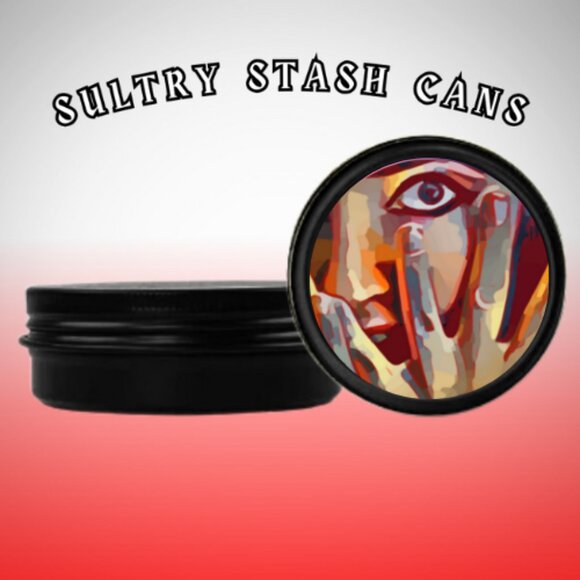 WOMAN GRAPHIC STASH JAR - Picture 1 of 2